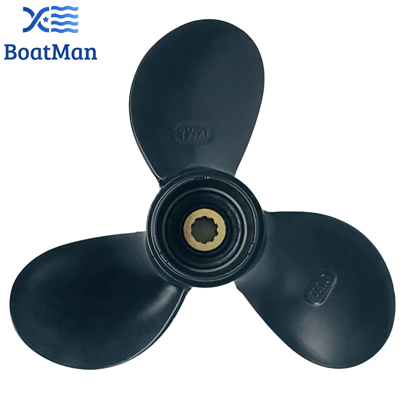 Aluminum Boat Propeller 7 1/2x7 For Suzuki Outboard Motor 4-6 HP 10 Tooth Spline Engine Part 58110-91JM0-019