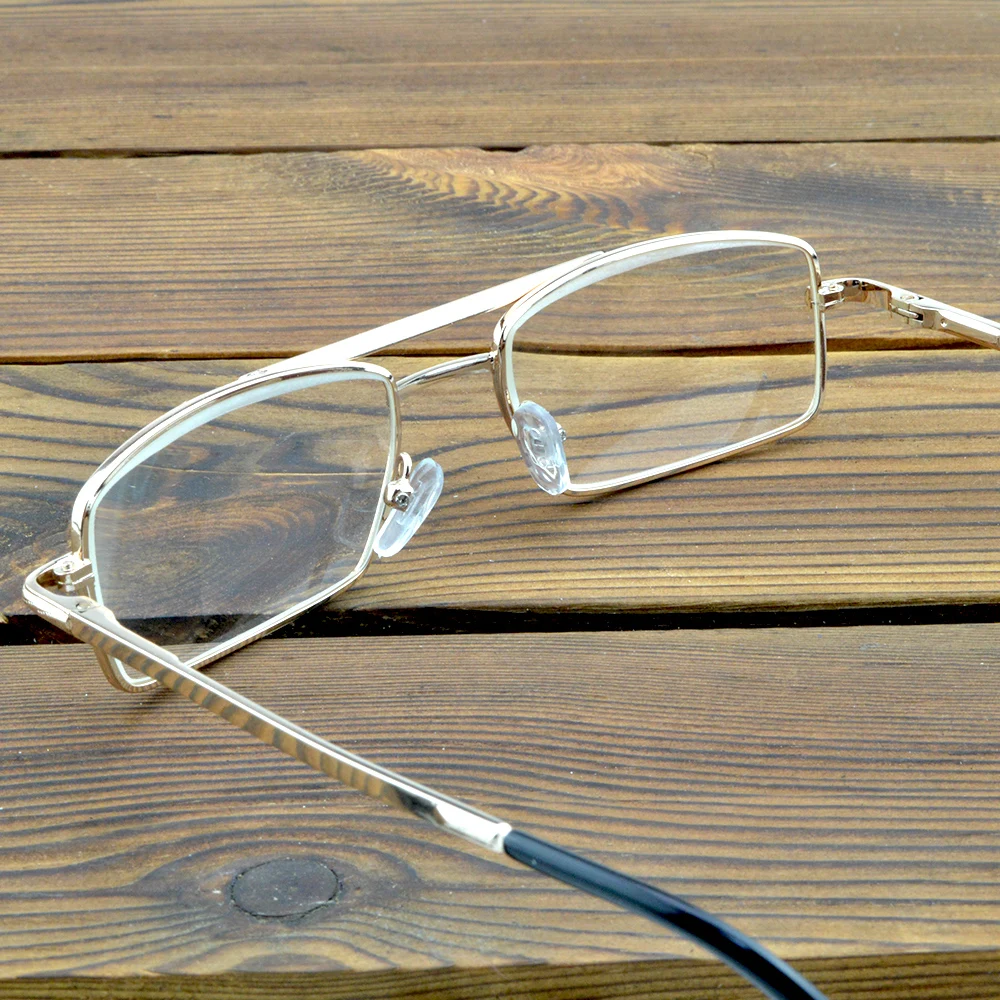 Lentes de vidrio resistentes a la abrasión, gafas de lectura con marco rectangular de doble puente + 0,75 + 1 + 1,25 + 1,5 + 1,75 + 2 + 2,5 + 2,75 a