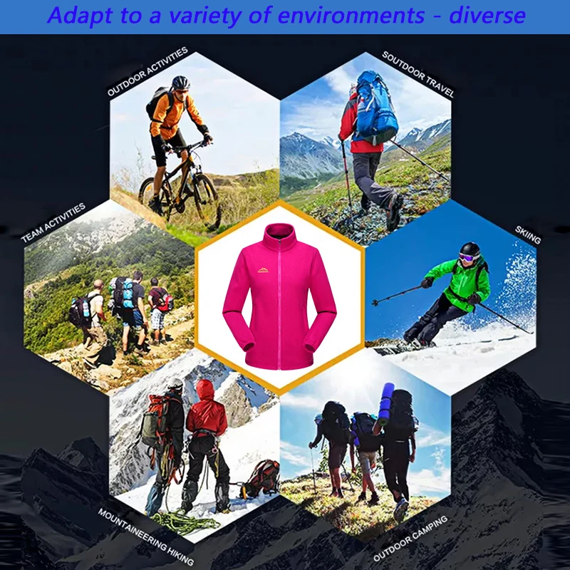 Winter Coats Multicolor Men Stand Collar Windproof Warm Jacket Outdoor Hiking Travel Antistatic Camping Women Cotton Clothing