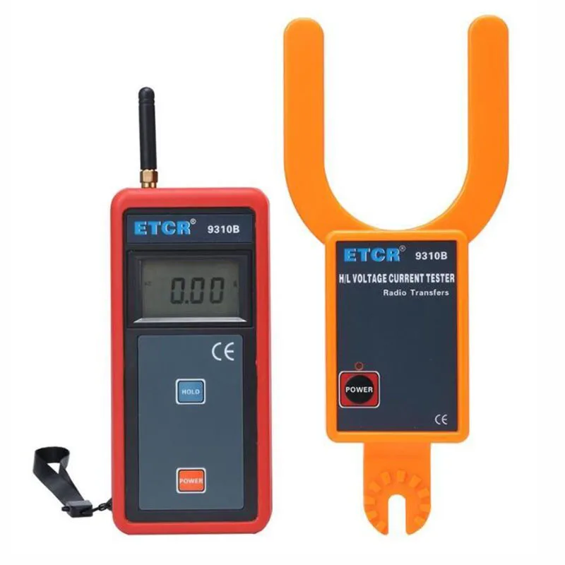 Wireless High And Low Voltage Forked Current Meter Tester Gauge With Measuring Range 0.00A to 9999A Resolution 0.01A