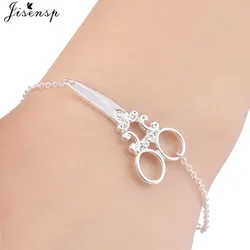 Personality Scissor Shape Bracelets Bangle for Women Simple Geometric Tool Adjustable Charm Bracelet Jewelry Gift Pulseras Mujer