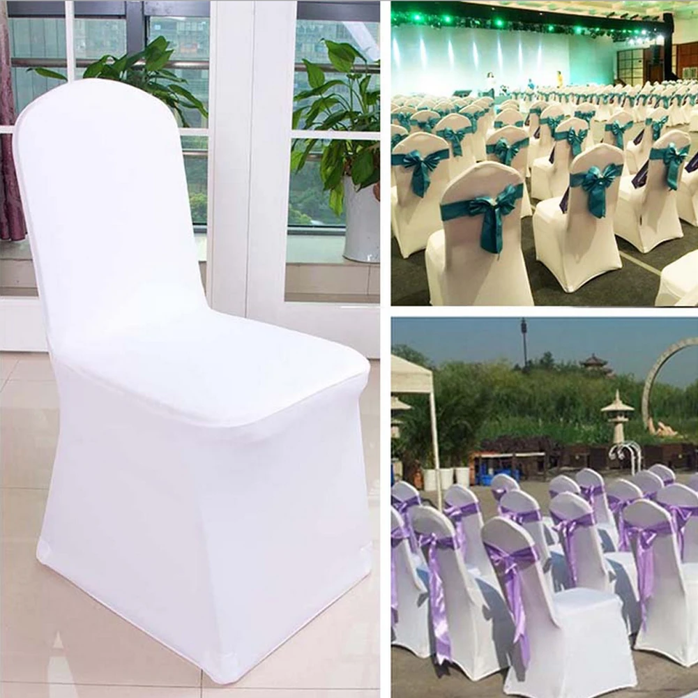 

Hot Selling Chair Covers Spandex Wedding Banquet Anniversary Party Event Decor 12 Colours Chair Cover Clothes