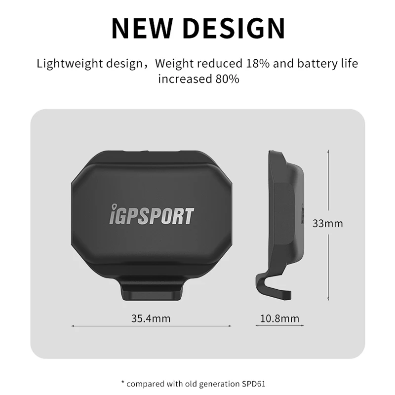 IGPSPORT 속도 센서 CAD70 SPD70 자전거 컴퓨터 속도계 ANT + 자전거 호환, 가민 iGPSPORT 브라이튼 GPS HR40 센서 세트