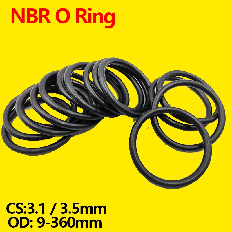 WD CS 3,1mm 3,5mm Außendurchmesser 9mm - 360mm Nitril-Butadien-Kautschuk NBR Dichtungsring Reparatur-Skelett Öldichtung Dichtung O-Ring Dichtungsscheibe – Detail 9