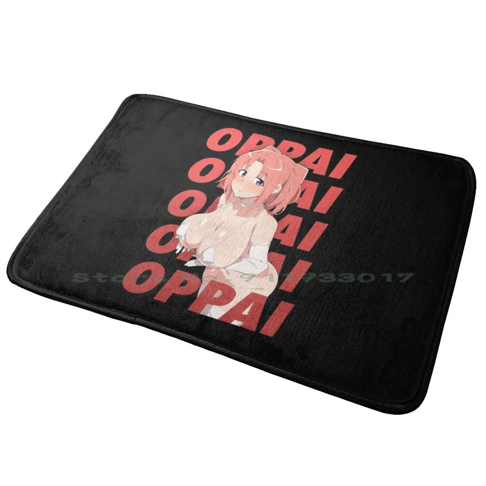 Sexy Oppai Anime Girrl Entrance Door Mat Bath Mat Rug Waifu Ecchi Manga Sexy Anime Kawaii Tits Boobs Erotic Lewd Japanese Meme