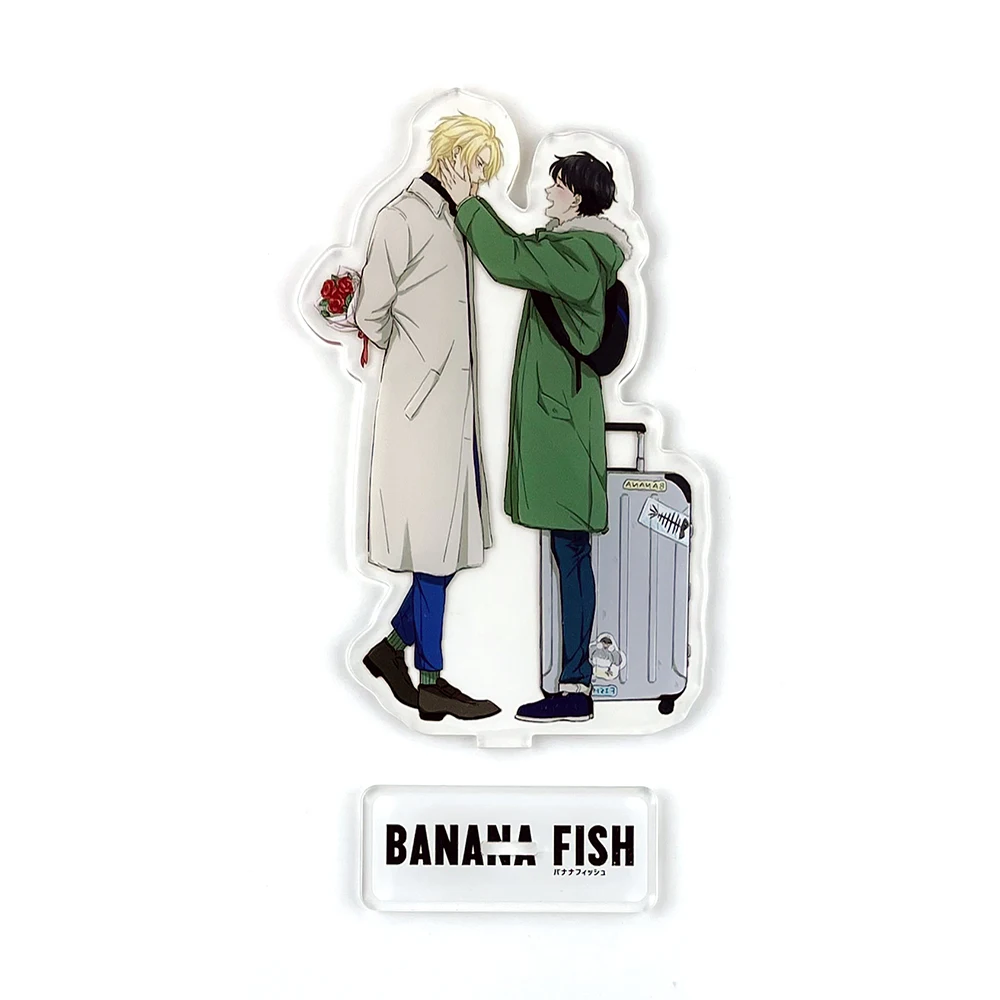 BANANA FISH Ash Okumura Eiji couple GM acrylic stand figure model plate holder cake topper anime