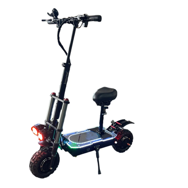 Geofought 11 Inch Off Road Dual Motor  60V 5600W 40AH Big Powful 80KM/H Speed Foldable Oil Brake Fo Electric Scooter