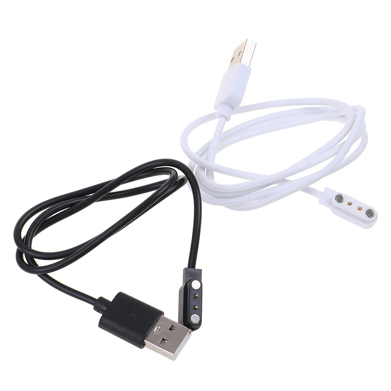 Universal Magnetic 2-Pin 4mm Pitch Wristband Charging Cable Charging Cable 2-Pin 4Mm USB Charger Cable For Smart Watch