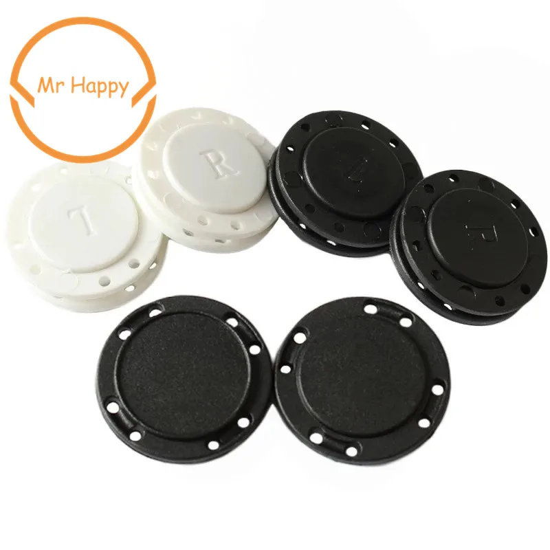 Black&white 22mm/26mm PVC Invisible Super Magnetic Snaps Fasteners Button for overcoat bag garment accessories scrapbooking DIY