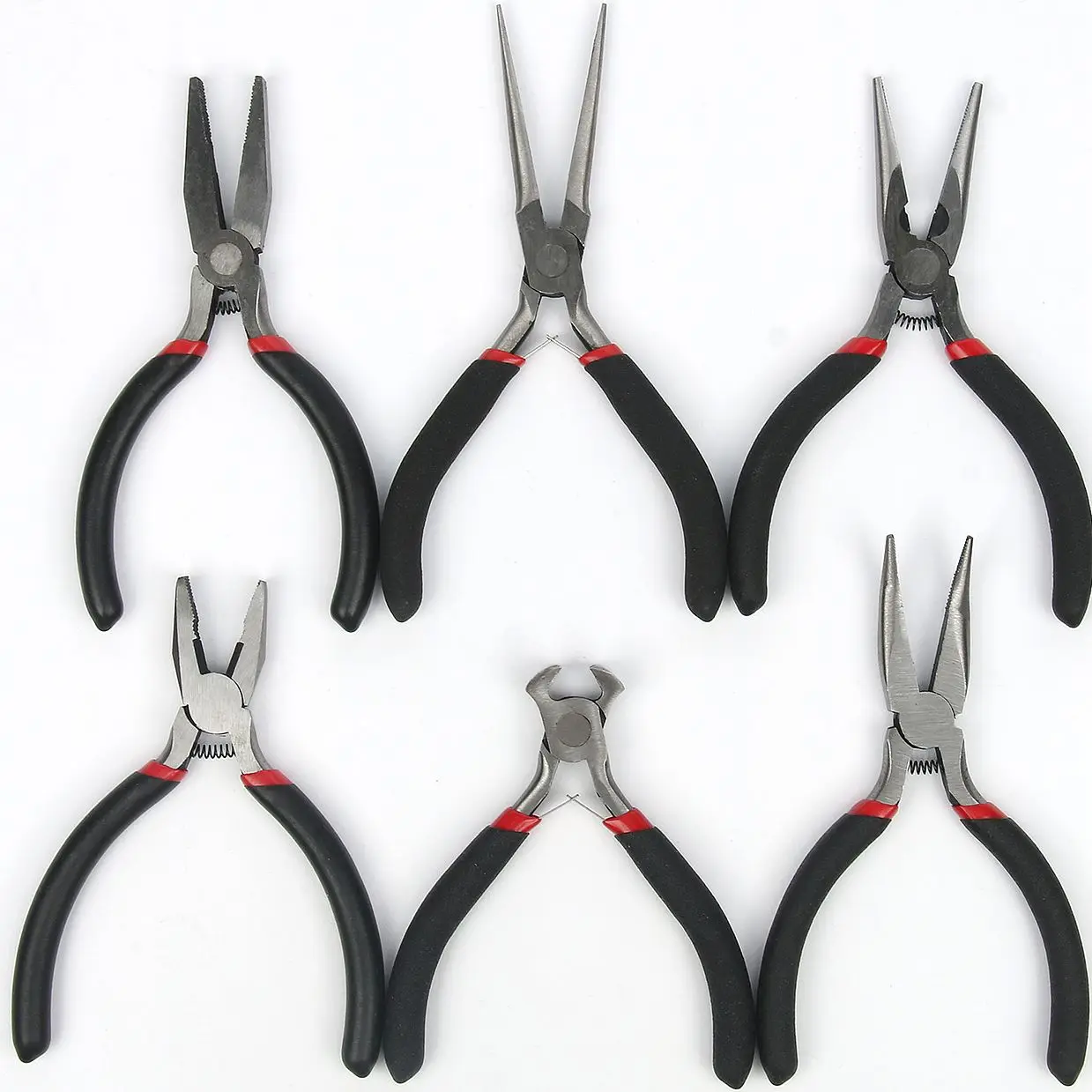 

Black Anti-slip Handle Stainless Steel Pliers Splicing and Fixing Jewelery Pliers DIY Beadwork Tools & Equipment Accessories