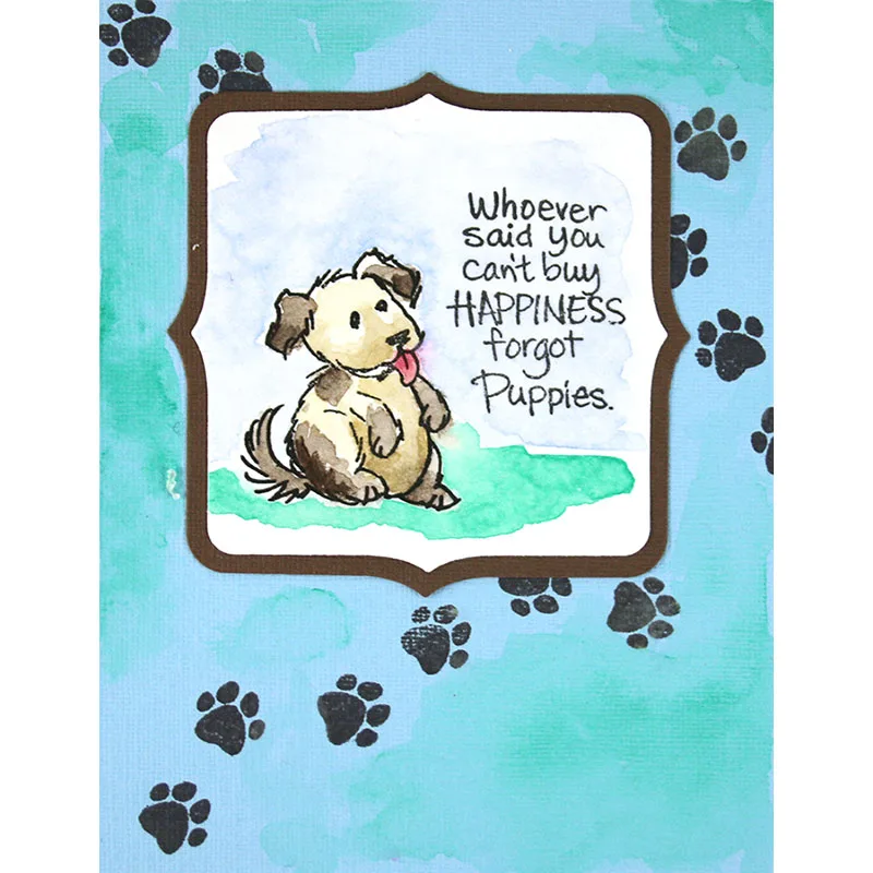 Puppy Therapy New 4x6inch Transparent Silicone Clear Stamp For Scrapbooking DIY Craft Decoration Soft Stamp Photo Album