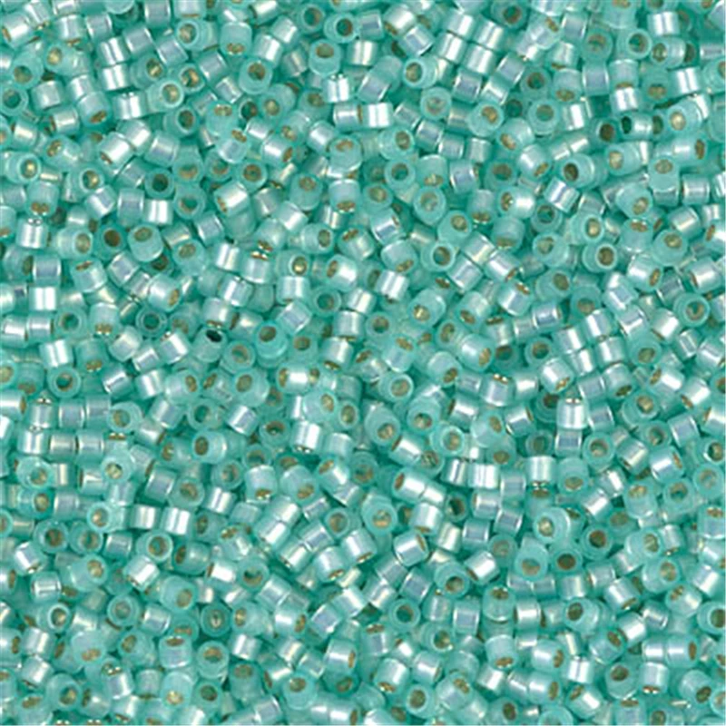 2000 stücke 11/0 Japan Miyuki Delica Seed Perlen Opal Farben Glas Seed Bead Für Hand Stickerei 1,6x1,3mm moderne Stil 10g 1 rohr – Detail 4