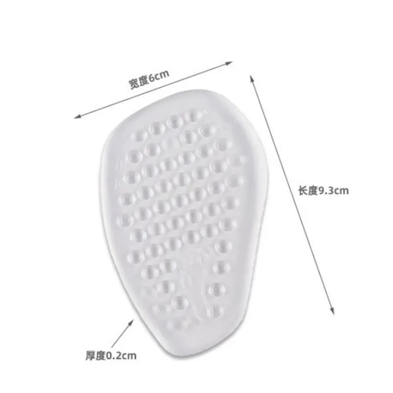 Insoles Ladies High Heel Shoe Insole Female Half Pad Reduces Friction Pain Silicone Forefoot Pad Anti-skid Foot Care Pads