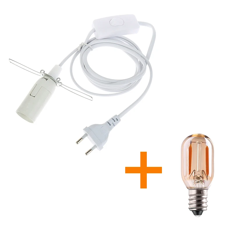 Himalaya-Salz-Lampenkabel mit Dimmerschalter, E14-Hängelampenfassung, Glühbirnenfassung, EU-Stecker, 1,8 m Netzkabel, Lava-Lampensockel