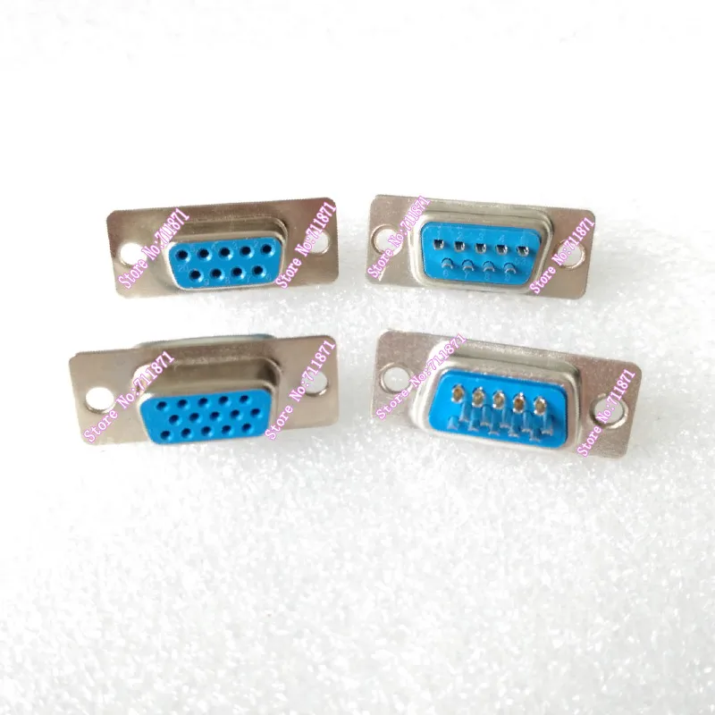 9P 15 พินหญิง RS232 D-Sub DB9 VGA เชื่อมอะแดปเตอร์ 9 15 หลุมหญิง RS232 DB9 D-Sub VGA DB15 เชื่อม CONNECTOR ADAPTER