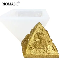 Egyptian Pyramids Silicone Mold Fondant Chocolate Cake Molds DIY Baking Tools Candle Plaster Aromatherapy Handmade Making Mould