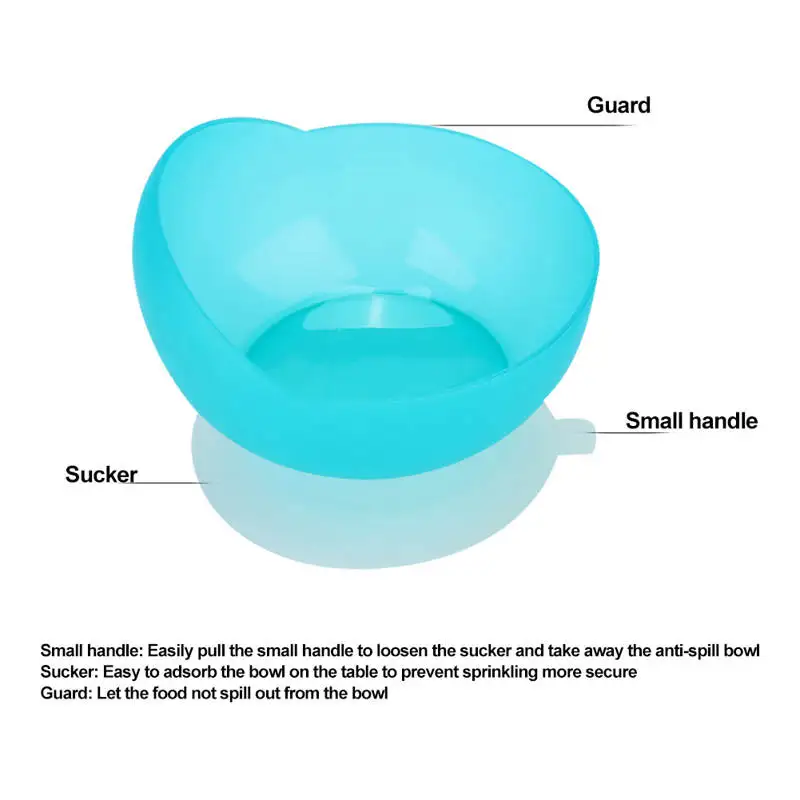 Old Man Hand Disability To Help Feed Anti-Spill Bowl Anti-Spill Bowl Auxiliary Tableware Bowl for Apoplectic Hemiplegia Elderly