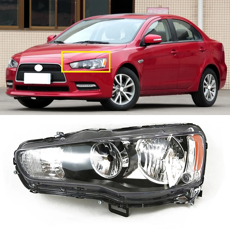 

Yasong with HID Xenon Halogen Headlight For Mitsubishi Lancer Ex EVO 2010-2016 Head Lamp Day Running Lamp Head Light Assy