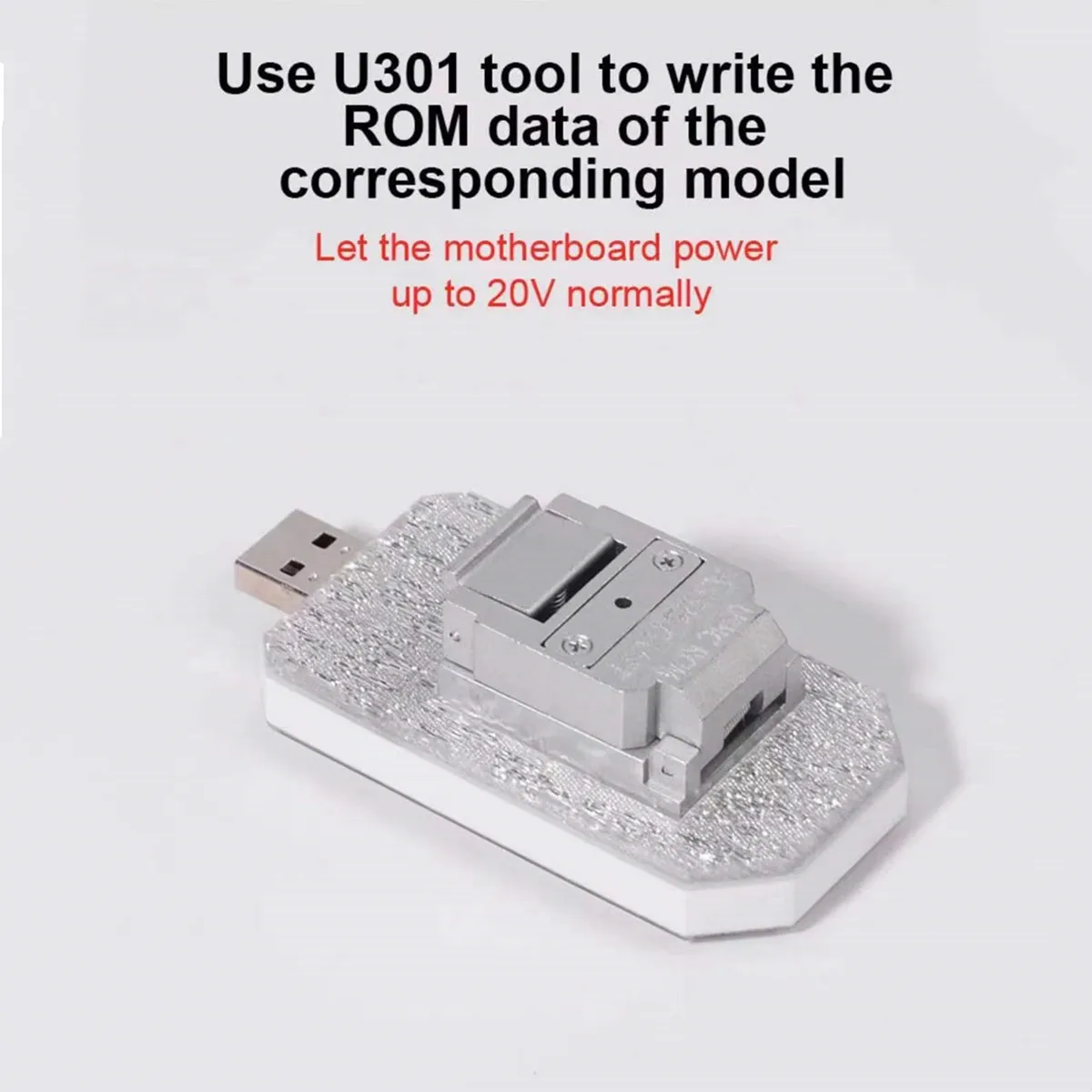 Baiyi U301 ROM Assistant 5V-20V Boost ROM Data Reader for Macbook Pro Air USB-C Voltage Recovery Repair (CD3215 and CD3217)