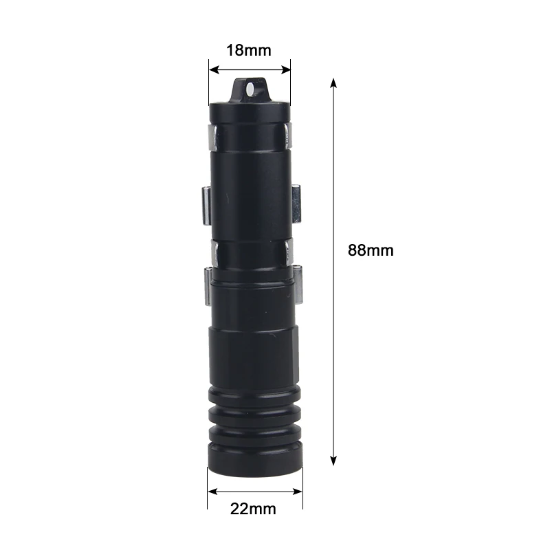 Waterproof Portable Mini LED Diving Flashlight 100M Underwater Professional Scuba Diving Torch with Clip