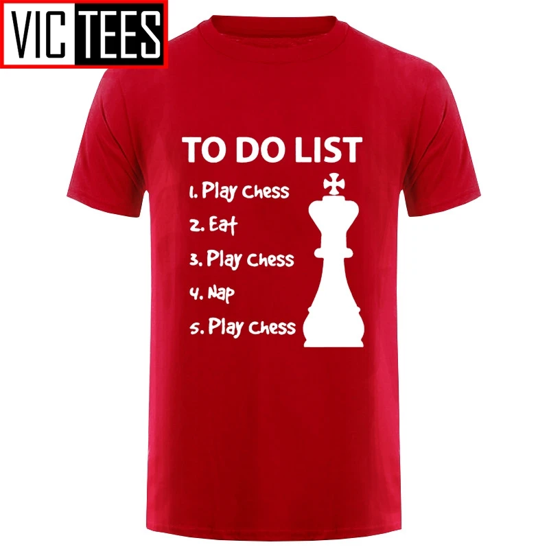 Men To Do List Chess Funny Game Mens T Shirt Gift Evolution Chess Crew Neck Tee T-shirt