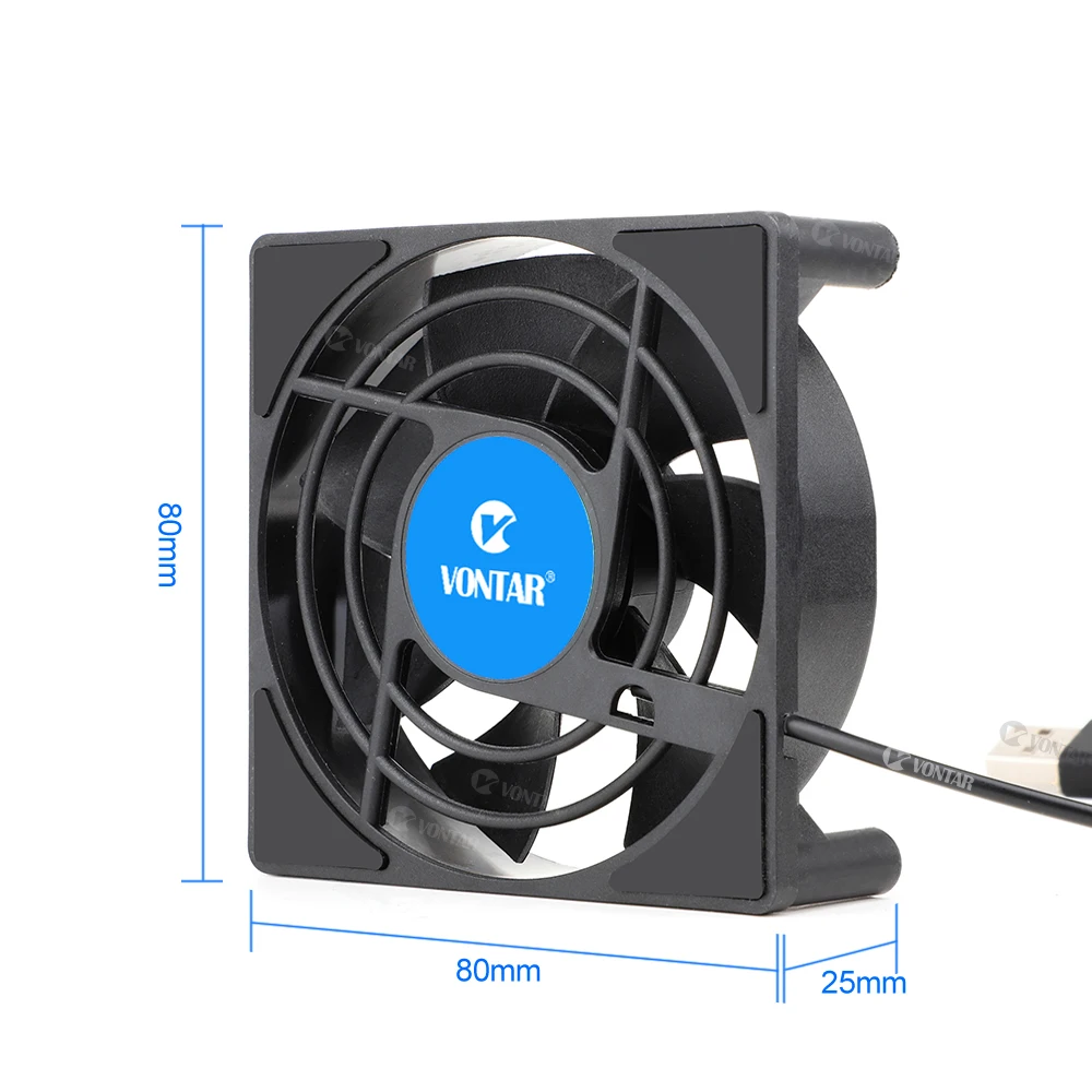 VONTAR C1 Cooling Fan for Android TV Box H96 Max X3 HK1 TX6 Set Top Box Wireless Silent Quiet Cooler USB Power Radiator Mini Fan