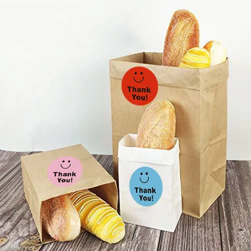 Explosion Type Thank You  Smiley Face Sticker Gift Decoration Label  DIY