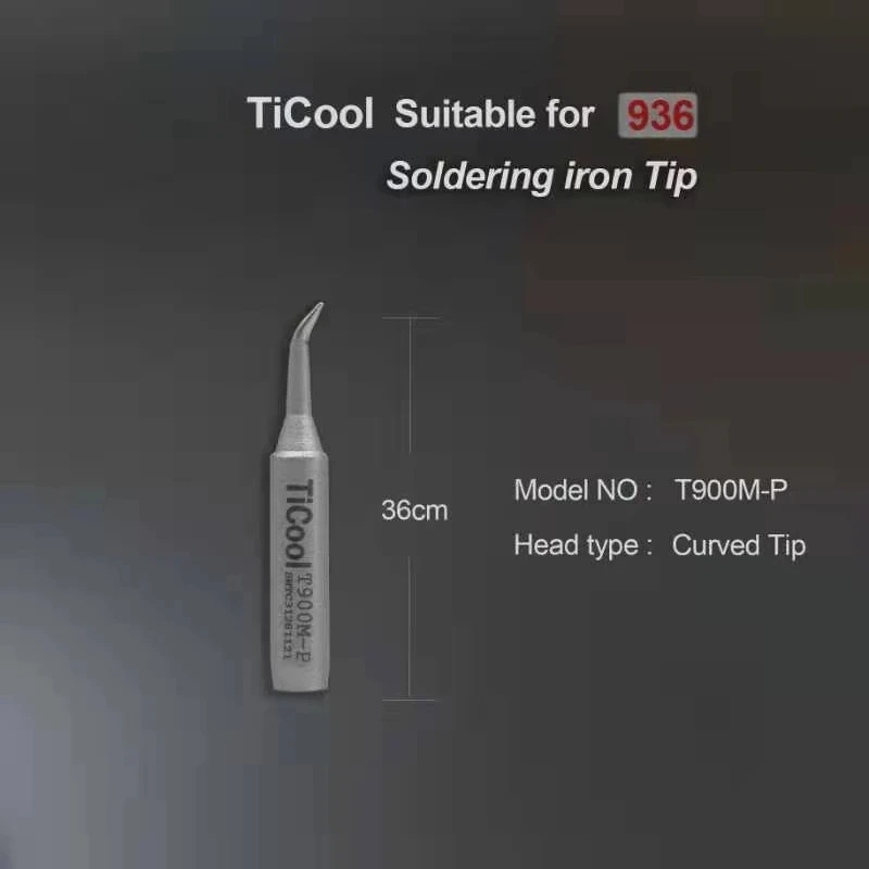 TiCool 936 العالمي تحلق سلك سبيكة لحام تلميح مستقيم تلميح قمة منحنية سكين صغير تلميح هو مناسبة لأدوات إصلاح المحمول