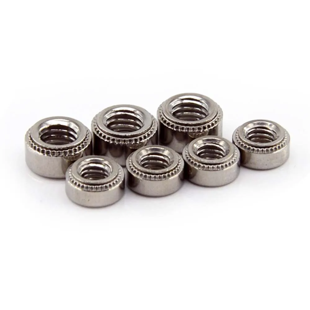 10Pcs 304 Rvs Cls Zelf Clinchen Moer Druk Insert Rivet Nut M2 M2.5 M3 M4 M5 M6 m8 Nutsert Rivnut Slab 0.8-3.2Mm