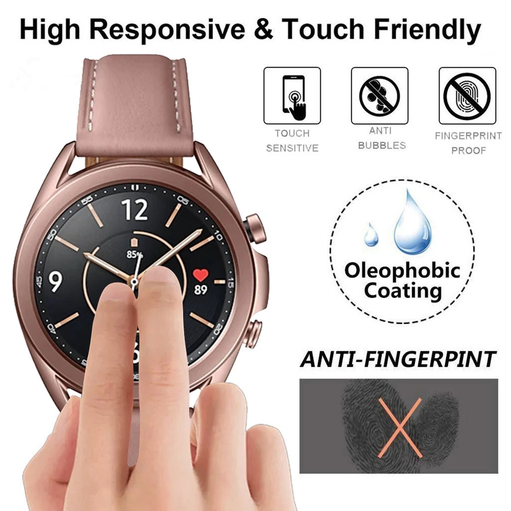 Dành Cho Samsung Galaxy Samsung Galaxy Đồng Hồ 3 Bộ Phim Kính Cường Lực Bảo Vệ Màn Hình Trong Cho Galaxy Đồng Hồ 3 45Mm 41Mm Đồng Hồ Thông Minh HD Màng Bảo Vệ