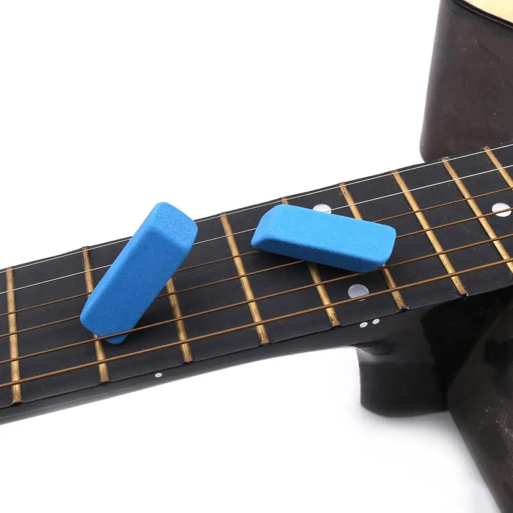 Goma para eliminar óxido de cuerdas de guitarra, cepillo de limpieza para cables de traste, eliminador de óxido