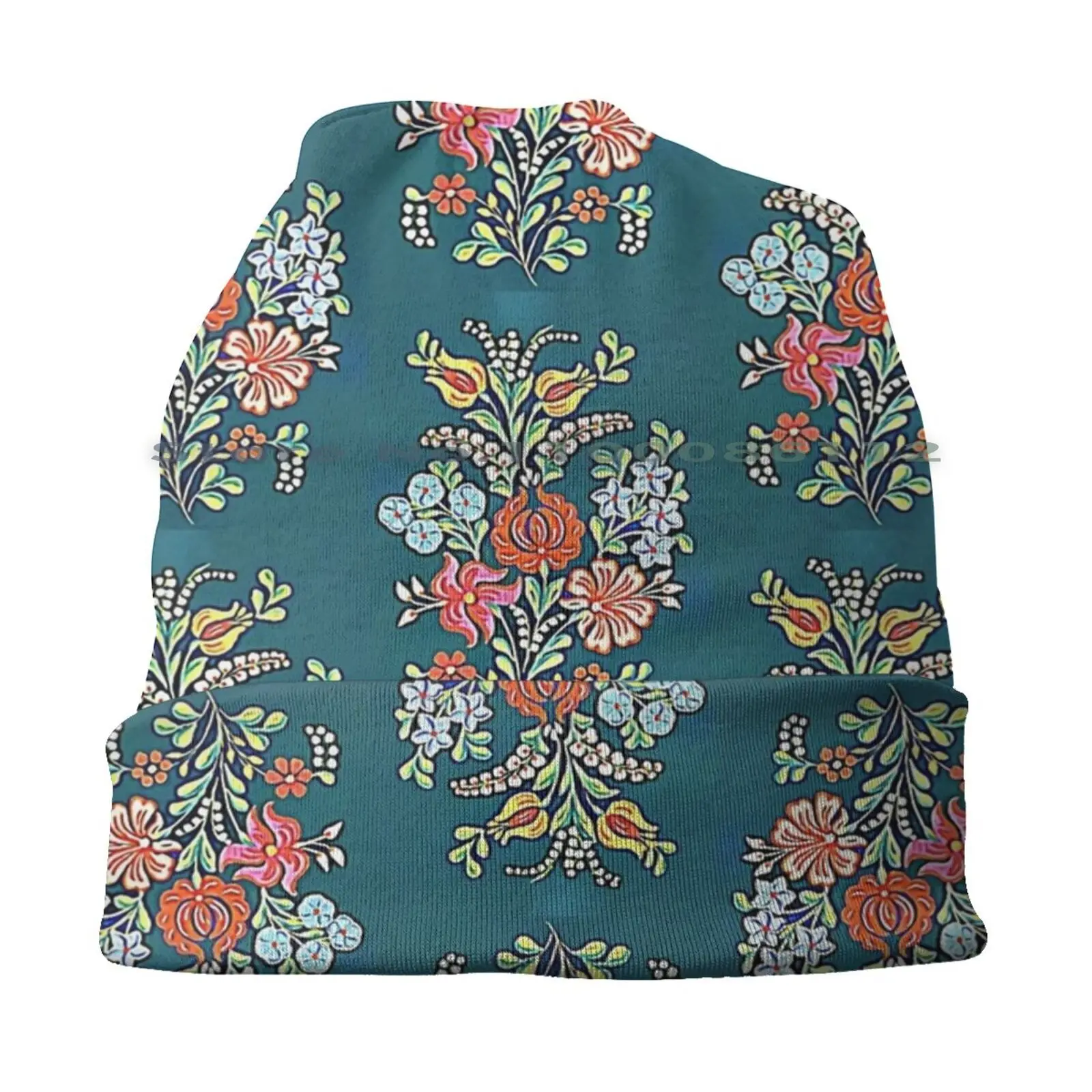 Hungarian Floral Pattern Kalocsai Bucket Hat Sun Cap Kalocsai Hungarian Floral Flowers Folk Art Colorful Rustic Vintage Almawad