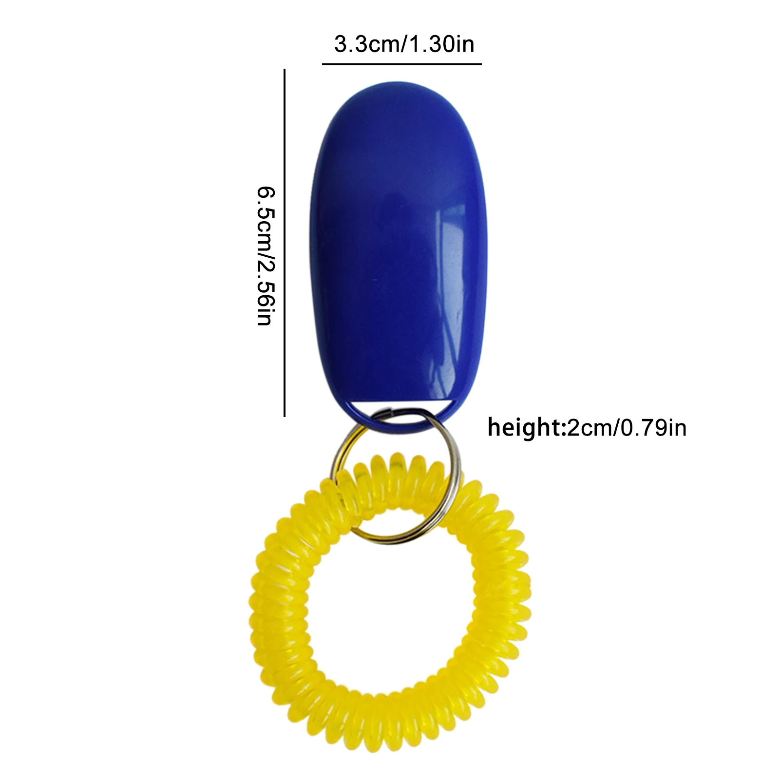 Pet Dog Training Clicker Plastic Puppy Click Trainer Aid Adjustable Wrist Strap Sound Key Chain Pet Teaching Tools Supplies