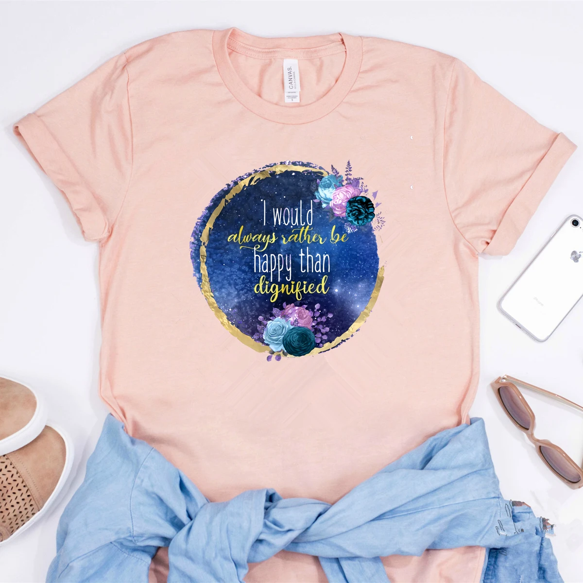 Jane Eyre T-shirt Charlotte Bronte Quote Shirt Flower with Sayings Graphic Tee Cute Aesthetic Vintage Shirts Book Lover Tees