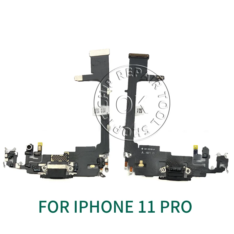 ORIGINAL USB Charger Port Flex Cable For iPhone 11 11pro Max Dock Charging Connector With Microphone IC Ribbon Replacement image 3