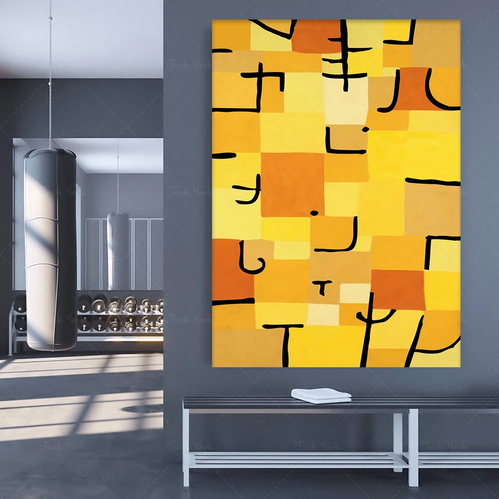

Characters in Yellow Art - Paul Klee - Abstract Art - Bauhaus Prints