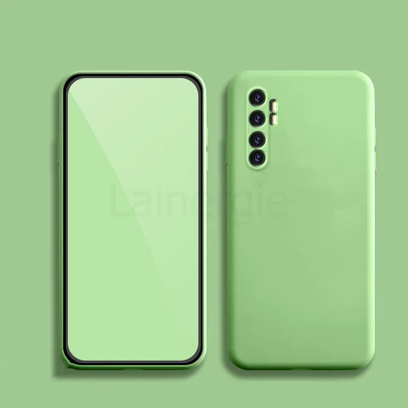 For Xiaomi Mi Note 10 Lite Case Liquid Silicone Matte Soft Camera Protection Cover For Xiaomi Mi 10 Lite Global Mi10 Phone Cases
