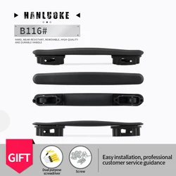 HANLUOKE B116 Luggage Accessories Handle Aluminum Frame Luggage Top Universal Carry Handle travel luggage password case repair