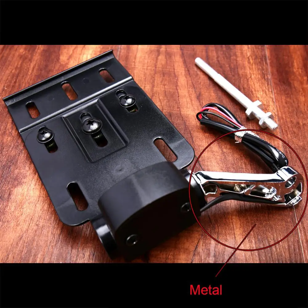 Motorcycle Telescopic Folding LED Light Metal Side Mount License Plate Holder Fit For Harley Dyna Fat boy Sportster 883 1200 XL