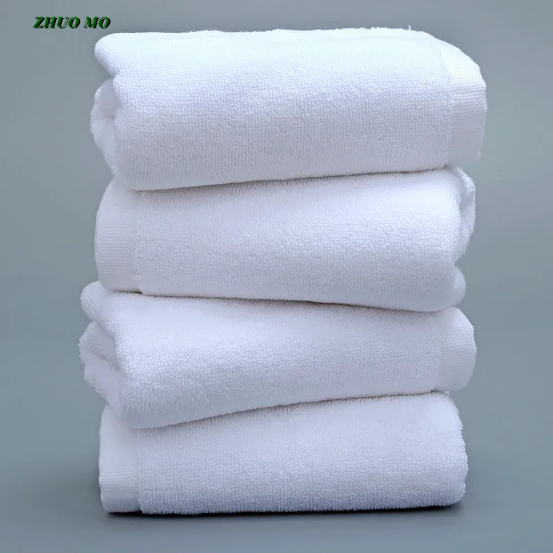 

White Absorbent Hand Towel, 100% Cotton, Soft, High-Quality, 60g, Bathroom, Home, Baby Shower Towel, H39, 5Pcs