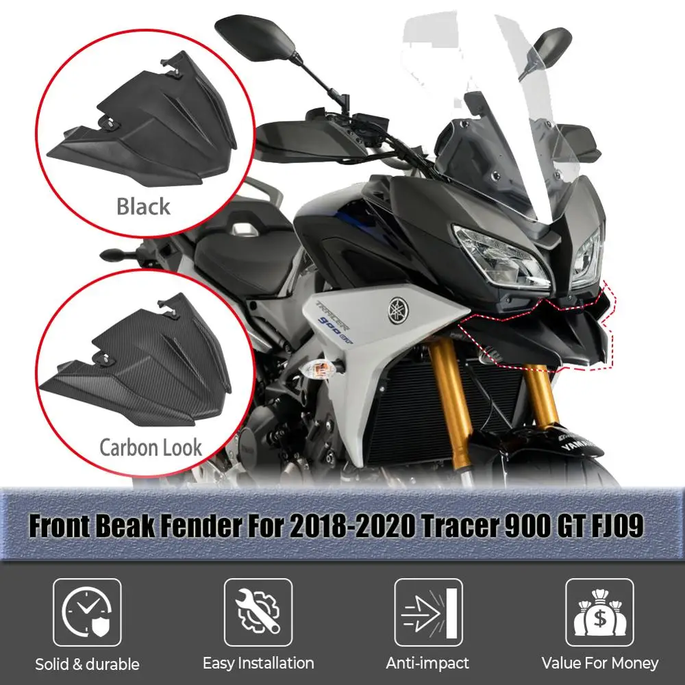 

Motorcycle Accessories For Yamaha MT09 Tracer 900 Tracer900 GT FJ09 Front Fender Beak Extension Nose Cone Cover 18 19 2020 2021