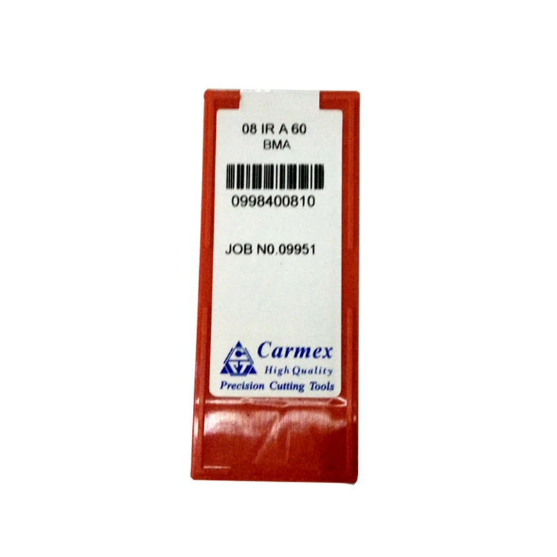 100% Original Carmex08IR1.5ISO 1.0ISO BMA A60 A55คุณภาพสูงCNCเกลียวใบมีดคาร์ไบด์เครื่องกลึงโลหะเครื่องมือ