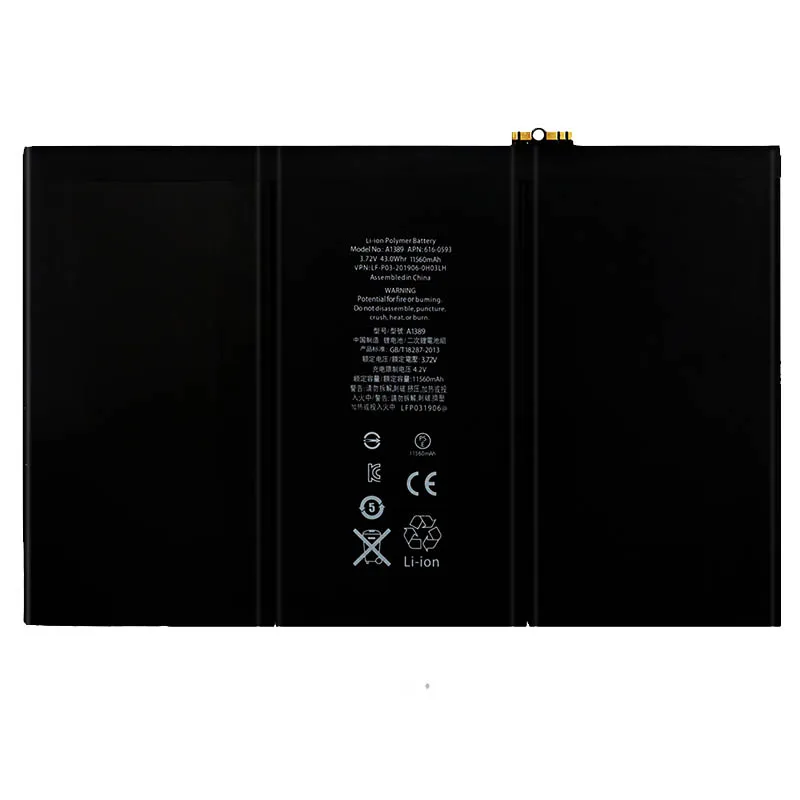 

11560mAh A1389 Tablet Battery For iPad 3 4 Replacement Batteries A1403 A1416 A1430 A1433 A1459 A1460 iPad3 iPad4 Bateria