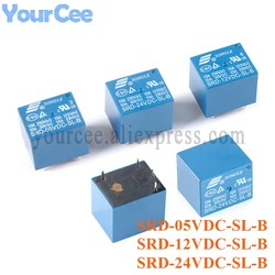 5pcs/lot Mini SRD-05VDC-SL-B SRD-12VDC-SL-B SRD-24VDC-SL-B Relais Rele Relay 10A 5V 12V 24V DC 4 Pins