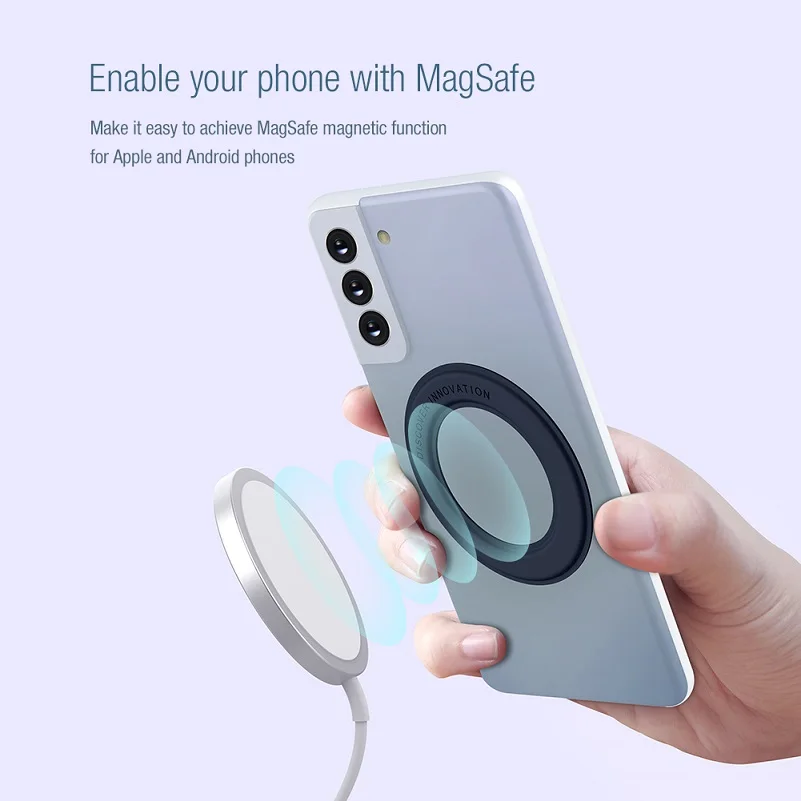 Nillkin Magnetic Sticker For iPhone 14 ProMax Magnet Plate For Samsung Galaxy S23 S22 Sticker Phone Holder Stand For iPhone13 12 - view 2