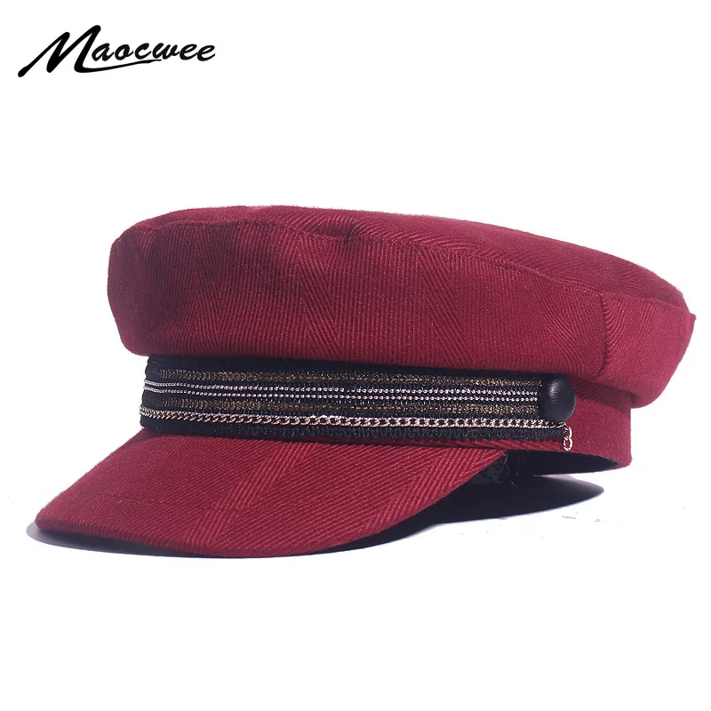 

2019 Trend Winter Hats For Women French Style Baker's Boy Hat New Cool Women Baseball Cap Black Visor Hat Gorras Casquette