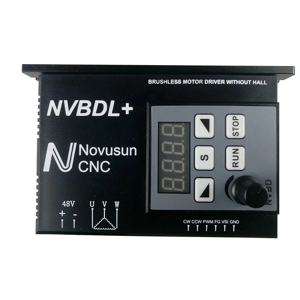 nvbdh mais nvbdl mais brushless dc driver do motor controlador 400w tela de exibicao digital cnc fresadora eixo 01