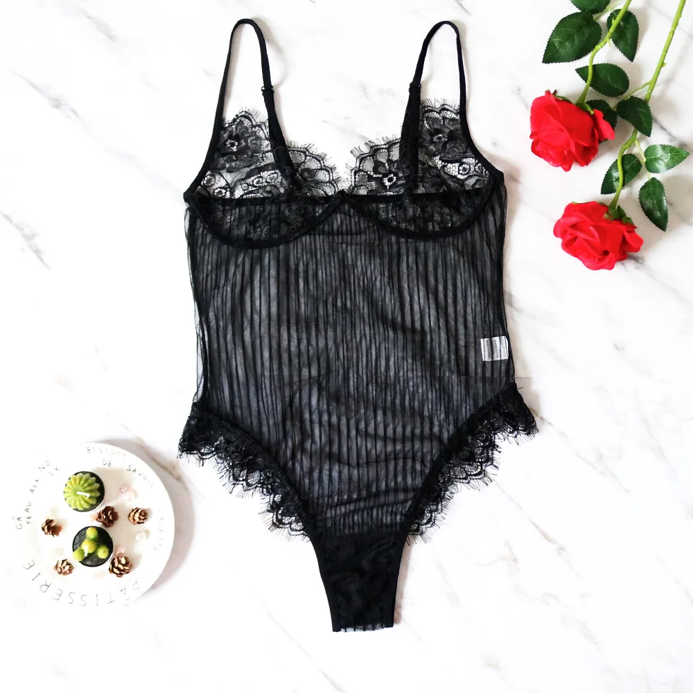 

Womens Hollow Sexy Lingerie porno Bodysuit Lace body sexy hot erotic Catsuit pole dance Underwear Nightwear lenceria femenina
