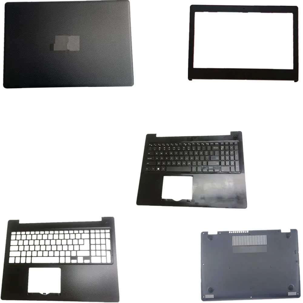 Laptop Keyboard LCD Top Back Cover Upper Case Shell Bottom Case For DELL Inspiron 3593 Black US