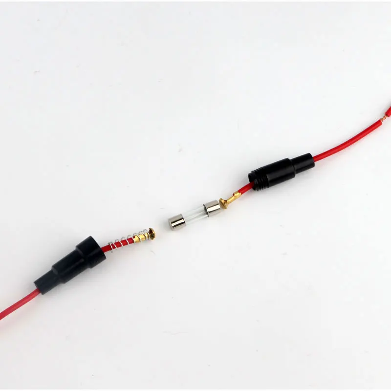 Đen Chống Cháy Cầu Chì Giá Đỡ 0.75m2 Cầu Chì Hộp 5 × 20 Nước Dòng Hộp Chia Kính Cầu Chì Giá Đỡ Bộ